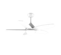Cecotec Ventilador de Techo con Luz EnergySilence Aero 4200 LightWood. 53W, Diámetro 42”, Luz LED de 15W en 3 Tonos, Mando a distancia, Temporizador seleccionable, 3 Velocidades y 5 Aspas
