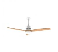 Ventilador de Techo con Luz Evvo Home V540 Wood 40W 132cm 6 Velocidades Motor DC Mando Temporizador Invierno