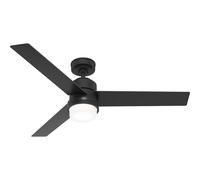 Ventilador De Techo Con Luz Greenville Negro Con Control Remoto 132cm