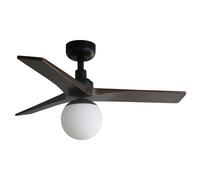Ventilador De Techo Con Luz Klim S Negro 92 cm Ventilador Ahorra Energía