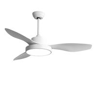 Ventilador de techo con luz led fabrilamp hayate 128599301 motor dc, 3