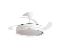 Ventilador de techo con luz led y 4 aspas retráctiles keteez innovagoods blanco 72 w ø49-104 cm