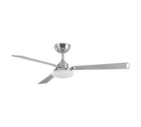 Ventilador de techo con luz motor dc calima blanco/cromo 126 cm