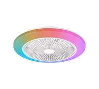 Ventilador de Techo con Luz Philips Amigo Flat Fan Ceiling 60W 48cm 6 Velocidades Mando Silencioso RGB