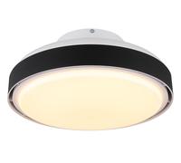 Ventilador de techo con luz silencioso dc 18w con mando ø45 cm carney globo negro luz cct sin aspas| 6 velocidades| recomendado de 13 a 20m²