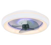 Ventilador de techo con luz sin aspas ac 33w con mando ø58 cm joey globo blanco luz cct 3 velocidades| recomendado de 13 a 20m²
