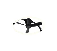Ventilador de techo con luz sin aspas silencioso dc 30w con mando ø75 cm nepal mantra negro luz cct 6 velocidades| modo invierno/verano| recomendado de 13 a 20 m²