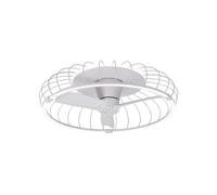 Ventilador de techo con luz sin aspas silencioso dc 30w con mando wifi/ app ø79 cm mantra nature blanco luz cct | 8 velocidades | modo verano/invierno | brisa | temporizador | recomendado para