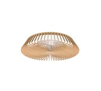 Ventilador de techo con luz sin aspas silencioso dc 30w con mando wifi/ app control por voz ø63 cm mantra himalaya marrón luz cct | 6 velocidades |modo invierno/verano |brisa |recomendado de 13 a 20 m