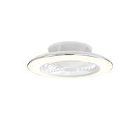 Ventilador de techo con luz sin aspas silencioso dc 35w con mando ø63 cm alisio mantra blanco luz cct | 6 velocidades | modo verano/invierno | recomendado de 13 a 20 m²