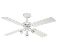 Ventilador de Techo Con Luz Techo Interruptor Tiro Princess Euro Blanco 105CM