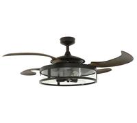 Ventilador De Techo Con Luz Y Control Remoto Fanaway Classic Bronce 122 Cm