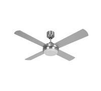 Ventilador de techo con mando a distancia Lucci Altitude Eco cromo 122 cm ven...