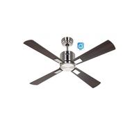 Ventilador De Techo Con Wifi Casafan 942111w Eco Neo Iii 103cm Cromo/cerezo Y Nuez