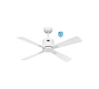Ventilador De Techo Con Wifi Casafan 943131w Eco Neo Iii 103cm Blanco/blanco Y Plateado