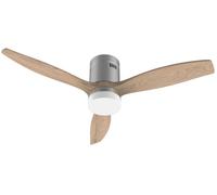 Ventilador de techo conectado Energysilence Aero 5600 Steel Aqua Ø132 cm 40 W (acero inoxidable/madera) - CECOTEC