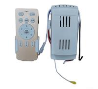 Ventilador de techo Control remoto Regulador de frecuencia variable de 6 velocidades con control de voz Receptor inalámbrico 2.4G Motor CC de ahorro de energía Compatible con flujo de aire ajustable