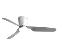 Fabrilamp Ventilador de techo KOCHI LED 18W motor DC 3 aspas 5 vel. mando y temporizador Plata