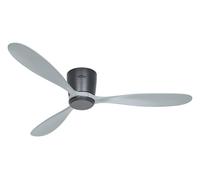Ventilador de techo DC plano Plano Wood WiFi basalto y gris ventilador de tec...