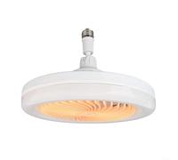 Ventilador de techo de 10 pulgadas con luz y control remoto, diseño de nergética con 3 opciones de iluminación, para habitaciones pequeñas (B)