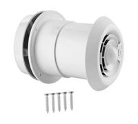 Ventilador de techo de 12 V para caravana, silencioso, ABS blanco | Ventilador de techo impermeable para autocaravanas con flujo de aire silencioso y altura ajustable para autocaravanas y