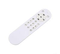 Ventilador de techo de 2,4 G con control remoto con luz - Controlador oscilante inalámbrico, 6 ajustes, repuesto IR para dormitorio, sala de estar, lámpara de ventilador, color negro o blanco (A)
