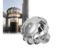Ventilador de techo de 4.3 pulgadas para edificios residenciales, ventilador de turbina de acero inoxidable para escape de techo, ventilador de 110 mm sin conexión eléctrica, turbinas eólicas
