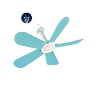 Ventilador de techo de 5 aspas, CA 220 V, 20 W, 17,7 pulgadas, silencioso, para dormitorio, enchufe