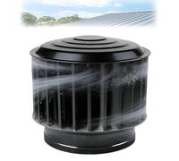 Ventilador de techo de acero inoxidable de grado 304, ventilación de turbina eólica sin energía, resistente a la intemperie for fábrica, almacén, granja, ático de casa y edificio comercial(15.7 in)