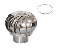 Ventilador de techo de acero inoxidable, ventilación de turbina eólica para escape silencioso en casas, fábricas, áticos y granjas