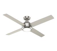 Ventilador de techo de bajo consumo Luz LED y control remoto Greta DC Nickel