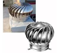 Ventilador de techo de turbina de acero inoxidable de 250 mm, tapa de turbina de viento de metal de grado 304, ventilación de ático, turbinas de viento de techo con diámetros de 4, 8, 10, 12, 14 y 16