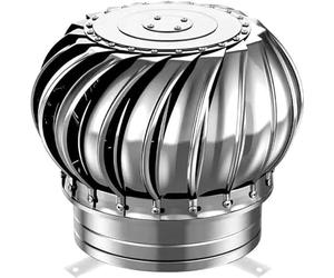 Ventilador de Techo de turbina eólica de Acero Inoxidable para refrigeración de áticos, Ventilador de Aire silencioso de Alta Resistencia con rodamientos galvanizados, Cubierta de Escape Exterior du