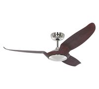 Ventilador de Techo Energiespar Con Control Remoto Eco Talos Cromo & Nogal 135