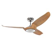 Ventilador de Techo Energiespar Con Control Remoto Eco Talos Cromo & Roble 135
