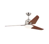 Ventilador de Techo Energiespar Lámpara Eco Aviatos 132CM Cromo Mate / Cereza