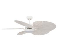 Ventilador de Techo Energiespar Mando a Distancia LED Lámpara Bali Blanco 132CM