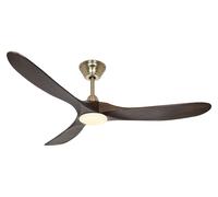 Ventilador de Techo Energiespar Mando a Distancia LED Luz Eco Genuino Latón Nuez