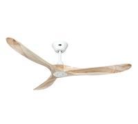 Ventilador de Techo Energiespar Mando Eco Genuino Blanco Madera Natural Dc