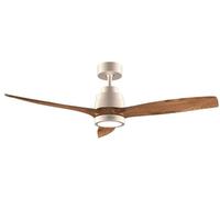 Cecotec Ventilador de Techo con Luz EnergySilence Aero 5295 GoldBlack 35 W con motor DC y 52” con luz LED de 18W, mando a distancia, temporizador y 6 velocidades