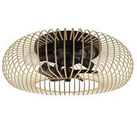 Ventilador de techo - CECOTEC EnergySilence LampAero 600 Natural WhiteWood, 20 W, 3 velocidades, White