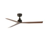 Ventilador de techo exterior con mando a distancia marrón marino nogal DC ven...