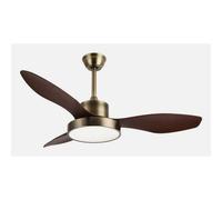 Ventilador de techo Fabrilamp 128599336 DC LED 3 aspas oro-roble 6 velocidades