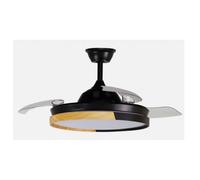 Ventilador de techo Fabrilamp DANI MINI 214491388 DC LED 6 velocidades cuero aspas plegables