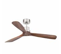 Ventilador de techo FARO Barcelona 33370DC LANTAUNiquel/Nogal con motor DC