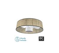 Ventilador de techo fibras naturales color beige serie natasha 70cm