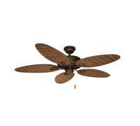 Ventilador de Techo FM VTE-130 60W 3 Velocidades 5 Aspas Marrón