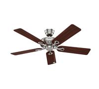 Ventilador de Techo Hélice Savoy Níquel Mate Sin Luz Moderna