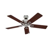 Ventilador de Techo Hélice Savoy Níquel Mate Sin Luz Moderna