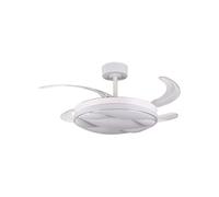 Ventilador de techo karnak bel air 72w 4 aspas retráctiles blanco ø108 cm 30 cm
